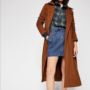 Wool brown coat